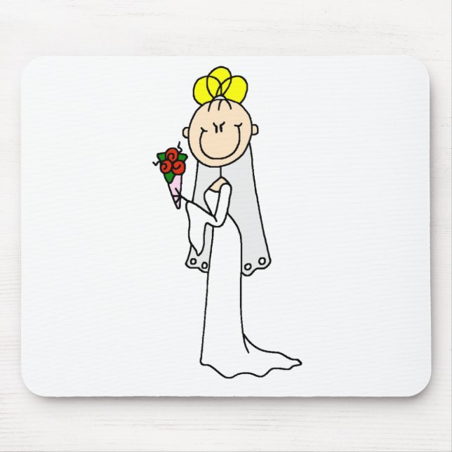 Blonde Braut-Mauspad Mousepad (Vorne)