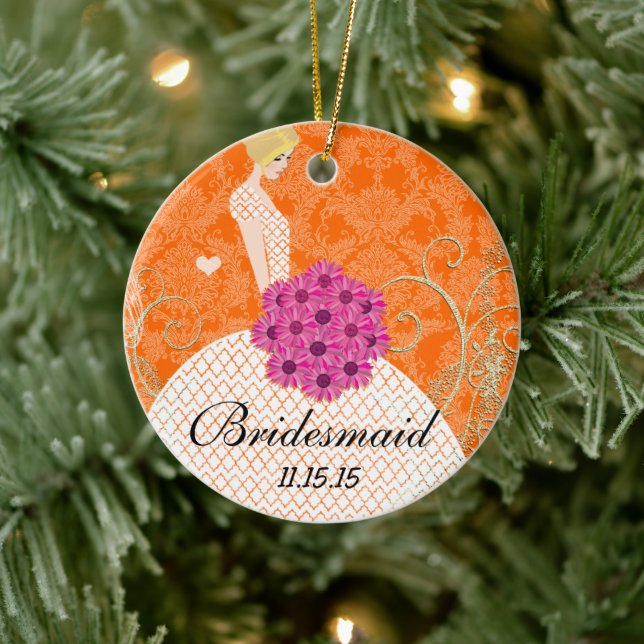 Blonde Bridesmaid gibt dir die Wahl zwischen Farbe Keramikornament (Baum)