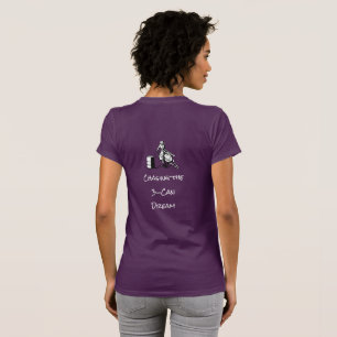 Blonde & Broke - Barrel Racing - Weißes Logo T-Shirt
