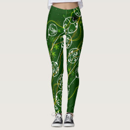 Blonde & Broke - Gemusterte Leggings - Schwarzes L