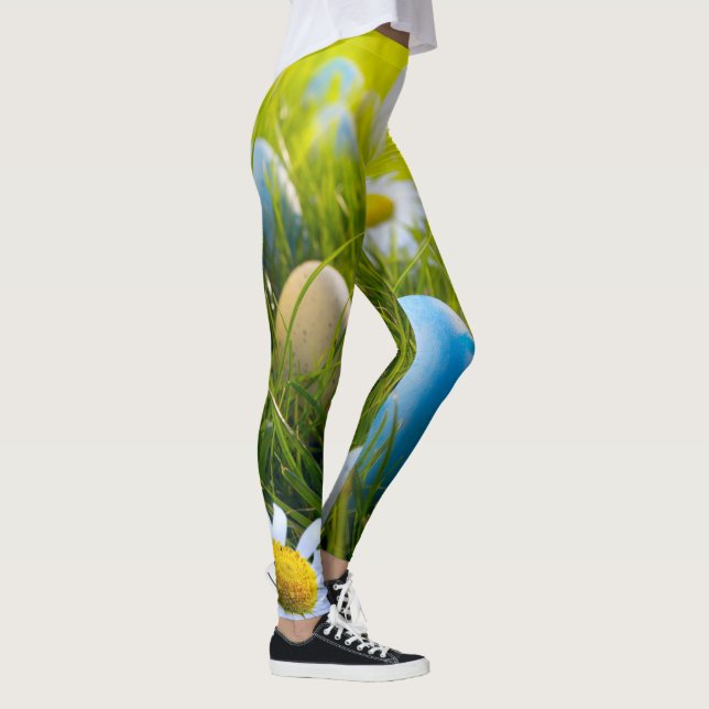 Blonde & Broke - Gemusterte Leggings - Schwarzes L (Rechts)