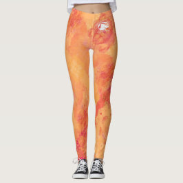 Blonde & Broke - Gemusterte Leggings - Weißes Logo