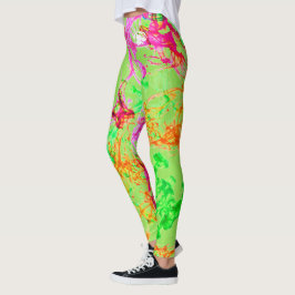 Blonde & Broke - Gemusterte Leggings - Weißes Logo