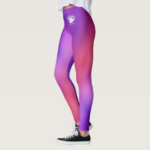 Blonde & Broke - Gemusterte Leggings - Weißes Logo