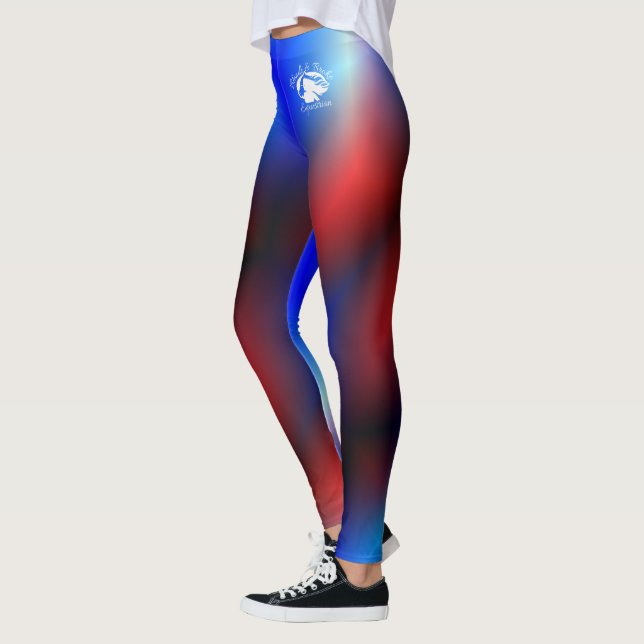 Blonde & Broke - Gemusterte Leggings - Weißes Logo (Links)