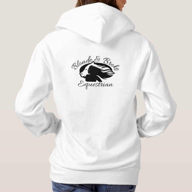 Blonde & Broke - Hoodie - Schwarzes Logo (vorne/hi (Rückseite)