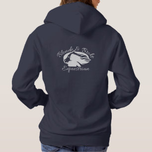 Blonde & Broke - Hoodie - Weißes Logo (vorne/hinte