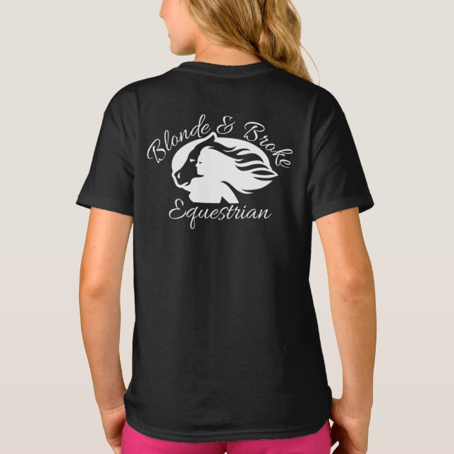 Blonde & Broke - Kinder-T - Shirt - Logo (nur hint (Rückseite)