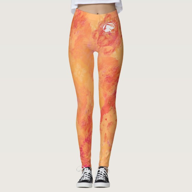 Blonde & Broke - Leggings à motifs - Logo Blanc (Devant)
