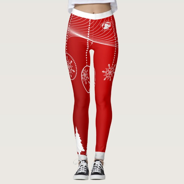 Blonde & Broke - Leggings à motifs - Logo Blanc (Devant)