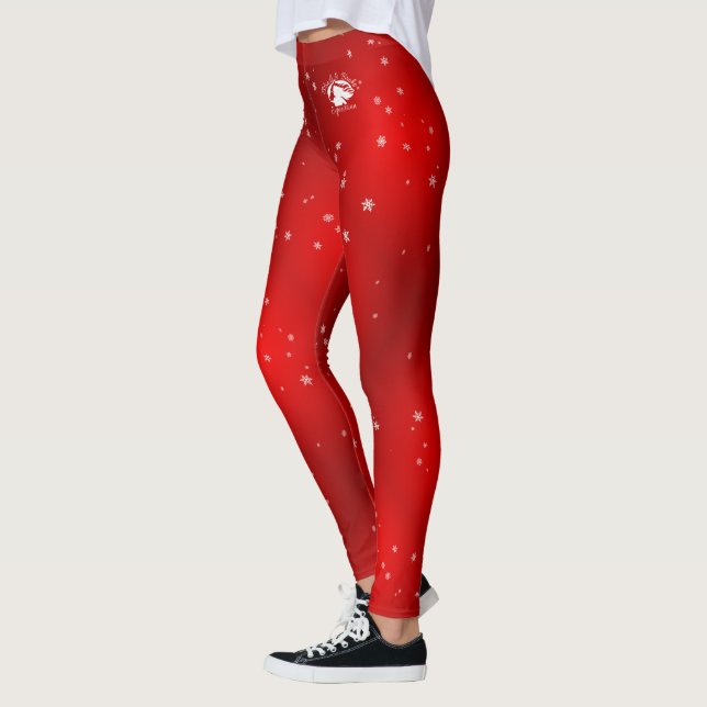 Blonde & Broke - Leggings à motifs - Logo Blanc (Gauche)