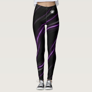 Blonde & Broke - Leggings à motifs - Logo Blanc