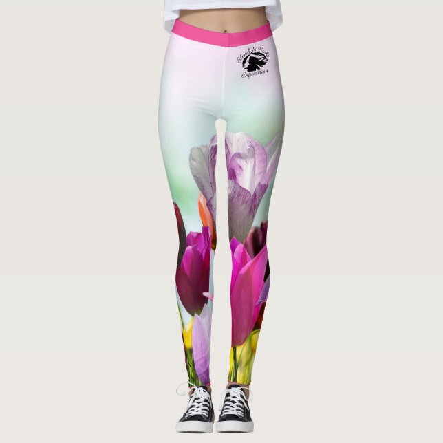 Blonde & Broke - Leggings à motifs - Logo noir (Devant)