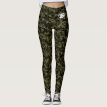 Blonde & Broke - Leggings für grüne Camouflage