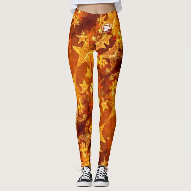 Blonde & Broke - Patterned Leggings - White Logo (Vorderseite)