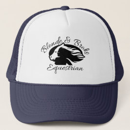 Blonde & Broke - Trucker Hat - Black Logo Truckerkappe