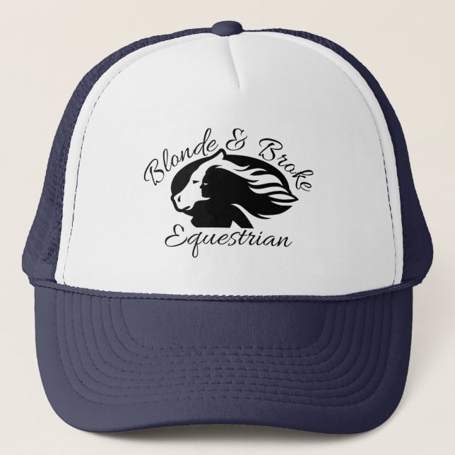 Blonde & Broke - Trucker Hat - Black Logo Truckerkappe (Vorderseite)