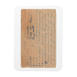 Blonde Brownies Vintager Rezeptkartenmagnet Magnet