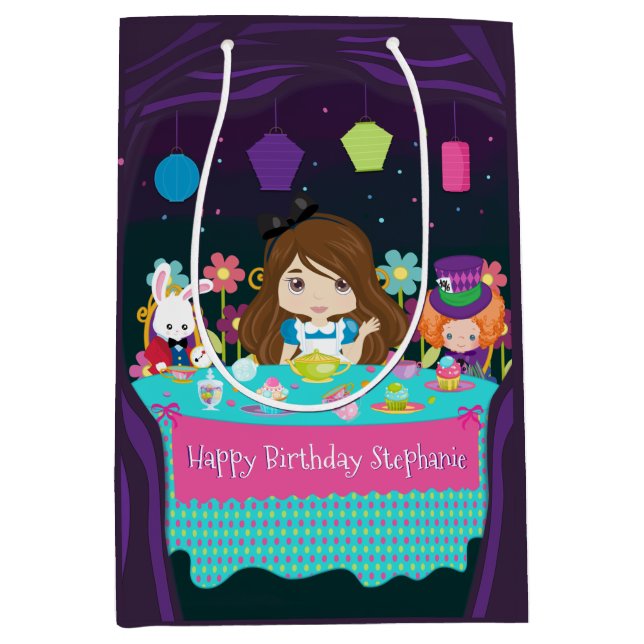 Blonde Brünett - Tee-Party Mittlere Geschenktüte (Vorderseite)