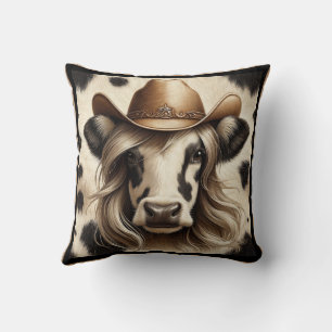 Blonde Country Cow Girl Kissen