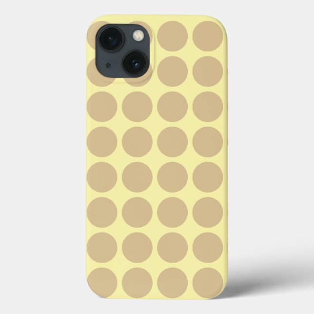 Blonde Cream Neutral Dots Case-Mate iPhone Hülle (Rückseite)