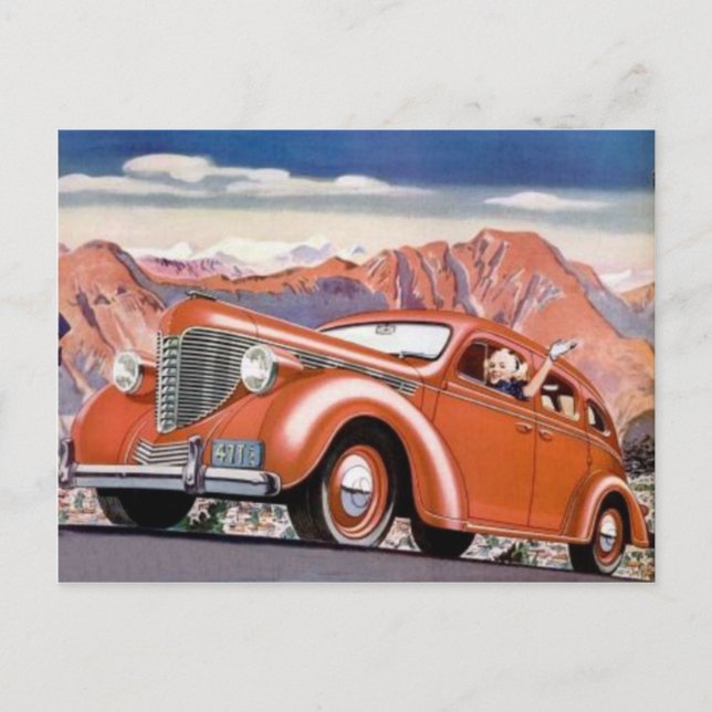 Blonde des années 1930 dans une carte postale de v (Devant)