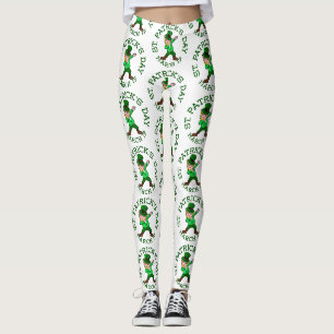 Blonde Dobbing Leprechaun Leggings