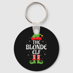 Blonde Elf Xmas Family Matching Elf Squad Christma Schlüsselanhänger