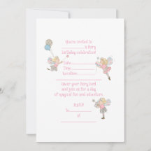 Blonde Fairies Einladung zum Geburtstag