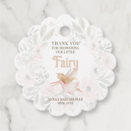 Blonde Fairy Baby Dusche Vielen Dank Geschenkanhänger