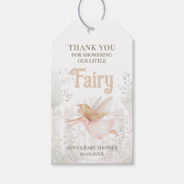 Blonde Fairy Baby Dusche Vielen Dank Geschenkanhänger