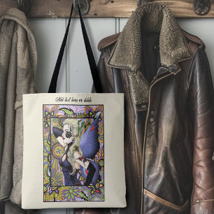 Blonde Fairy Floral Lila Tasche