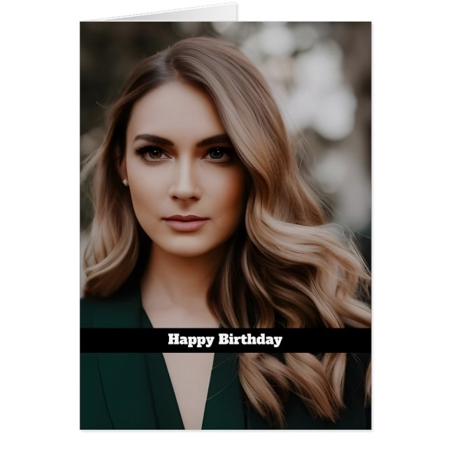 Blonde Fantasy Woman Birthday (Vorne)