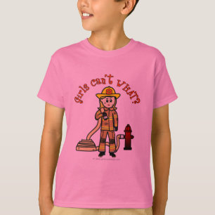 Blonde Feuerwehrmädchen T-Shirt