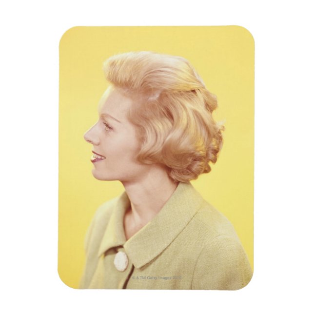 Blonde Frau 2 Magnet (Vertikal)