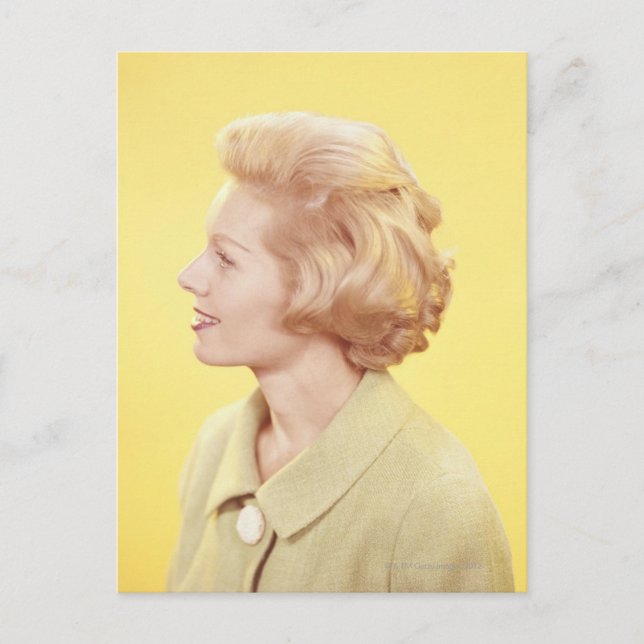 Blonde Frau 2 Postkarte (Vorderseite)