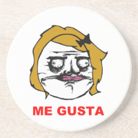 Blonde Frau ich Gusta Comic-Raserei-Gesicht Meme