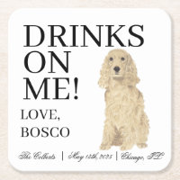 Blonde Golden Cocker Spanel Hund Hochzeit