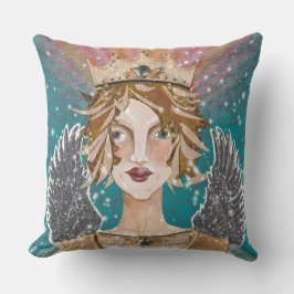 Blonde Guardian Angel Princess Priestess Paloma  Kissen