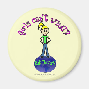 Blonde Herrschaft in der Welt Magnet