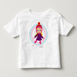 Blonde Ice Skater - Winter Sports Skaten Kleinkind T-shirt