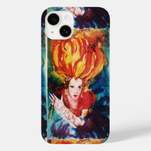 BLONDE IN RED Beauty Fashion Wasserfarbe Case-Mate iPhone 14 Hülle