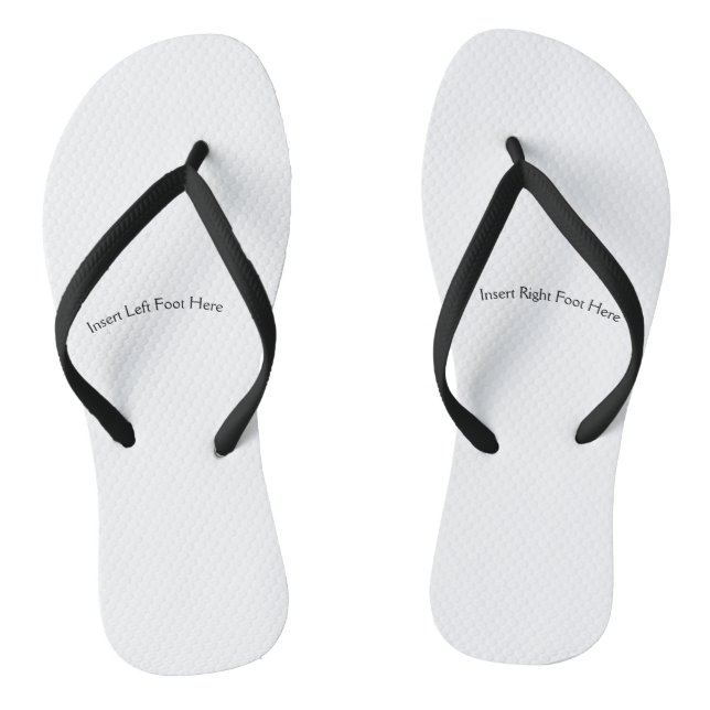 Blonde Joke Thongs Flip Flops (Fußbett)