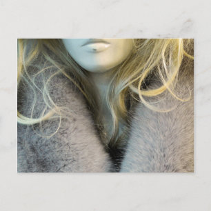 Blonde Mannequin Postkarte