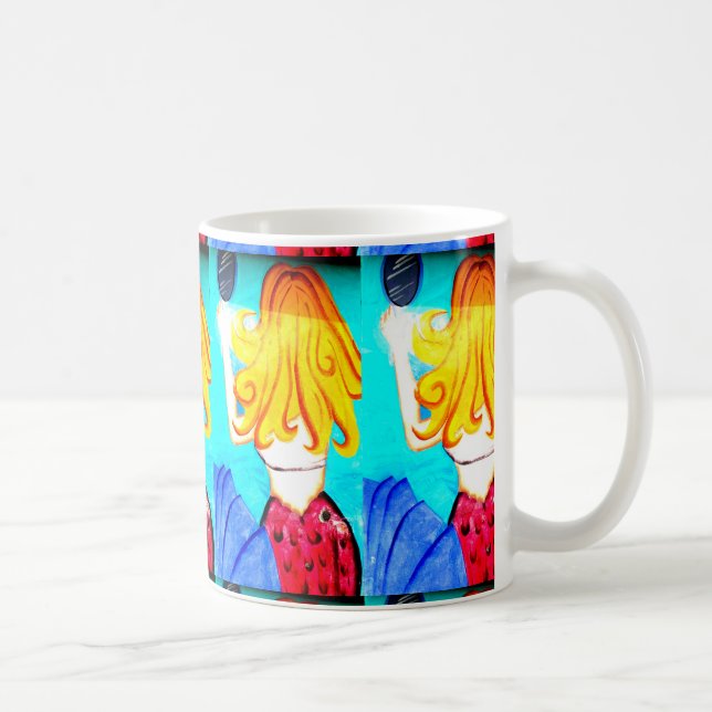 blonde Meerjungenkaffee-Tasse Kaffeetasse (Rechts)