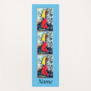 Blonde Mermaid mit rotem Schwanz Thunder_Cove Yogamatte
