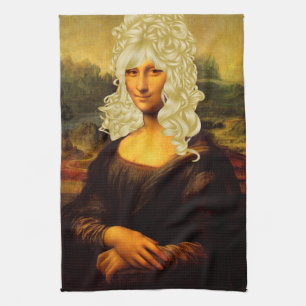 Blonde Mona Lisa Küchentuch