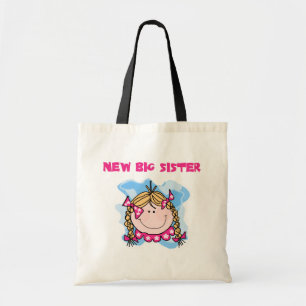 Blonde neue große Schwester-T-Shirts und Geschenk Tragetasche