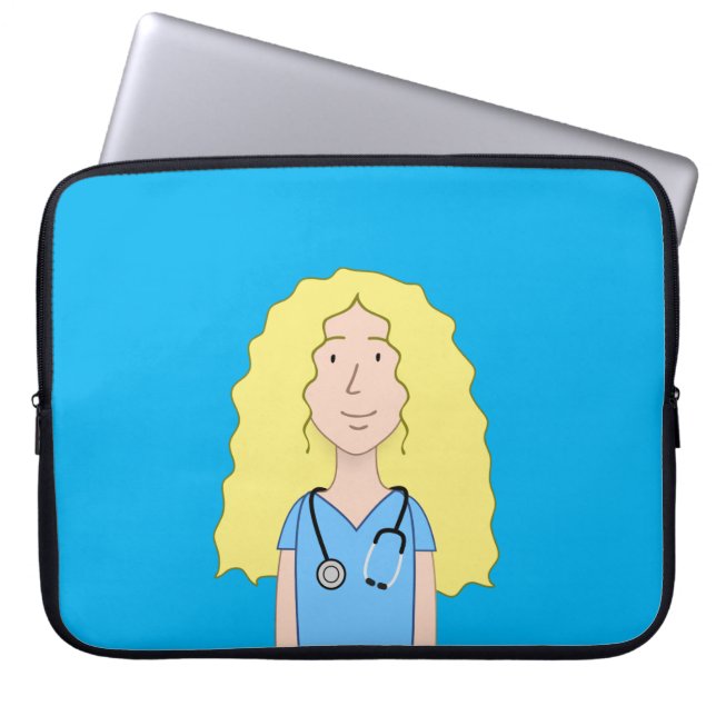 Blonde Nurse Laptopschutzhülle (Vorderseite)