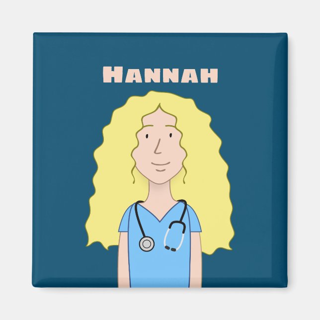 Blonde Nurse Magnet (Vorne)